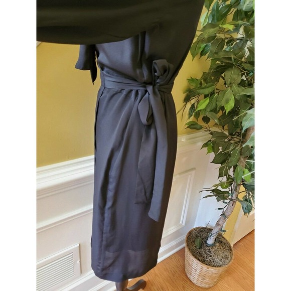 NWT State of Being Black Cut Out Wrap Dress Size M - Picture 5 of 12